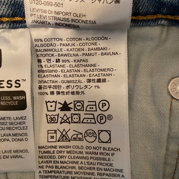 NWT Levi’s 511 Slim Fit Blue Stone Stretch Jeans - Picture 7 of 7